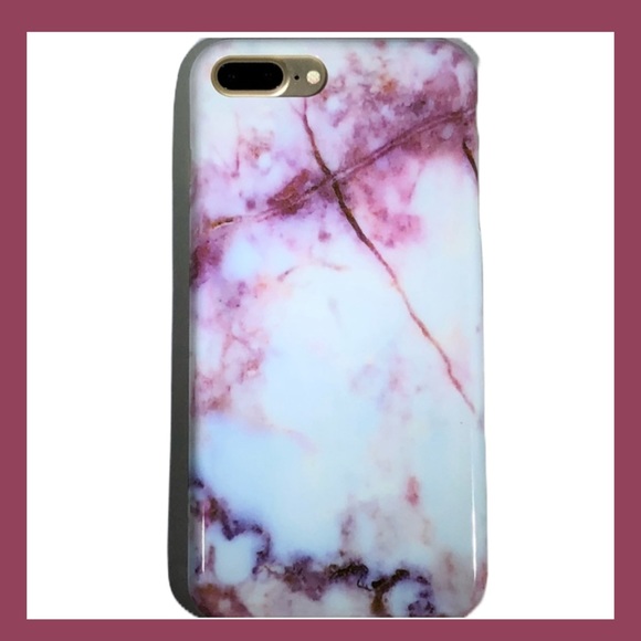 Boutique Accessories - IPhone 7/8 Plus Red Marble Soft TPU Fitted Case